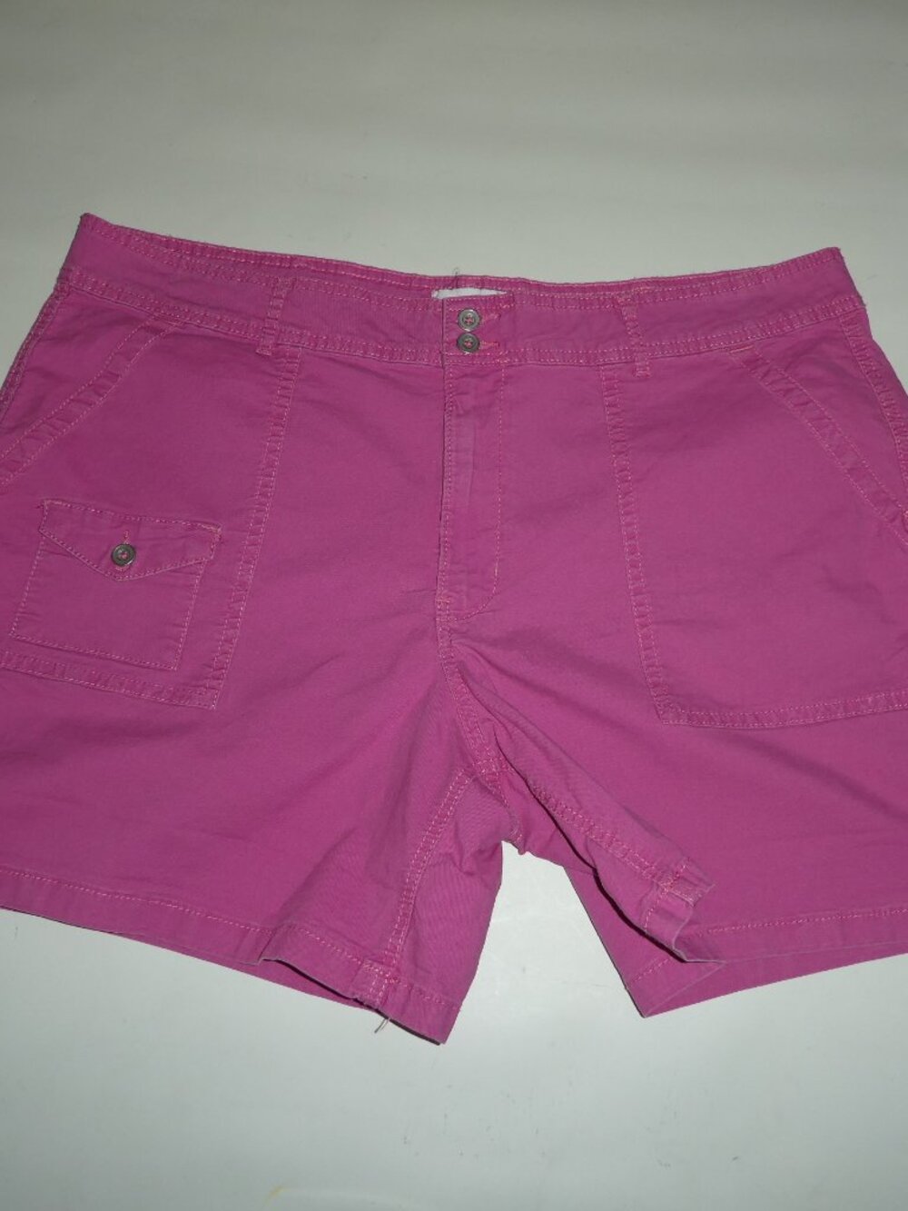 Jordache Utility Boyfriend Cotton High Waist Shorts - Pink